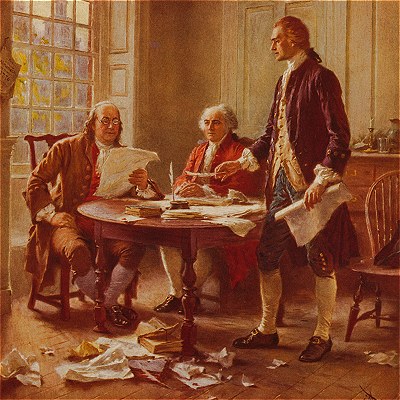 Writing the Declaration of Independence, 1776