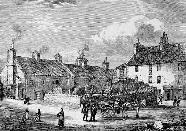 Remains of Old Broughton village, 1852