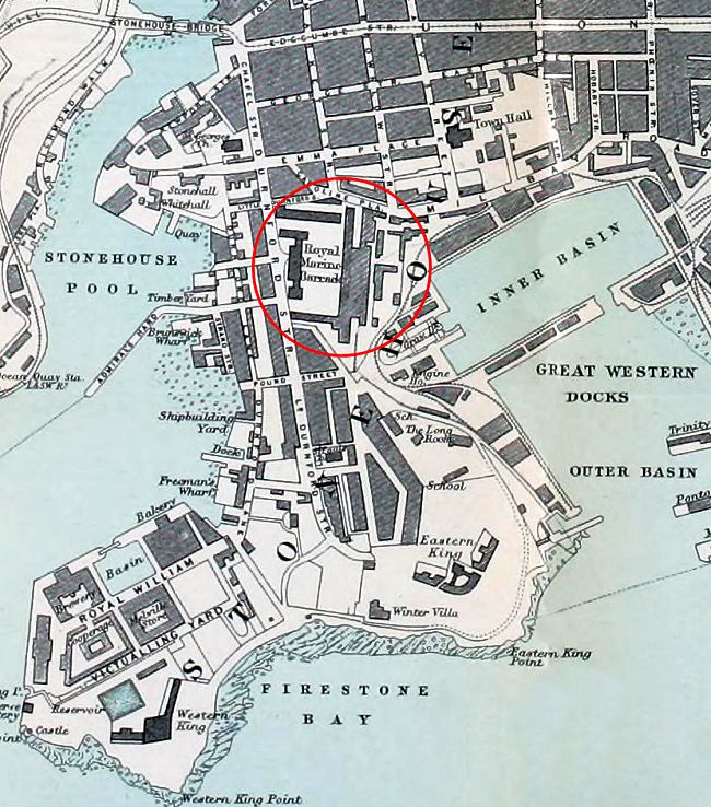 Devon - Stonehouse (map)