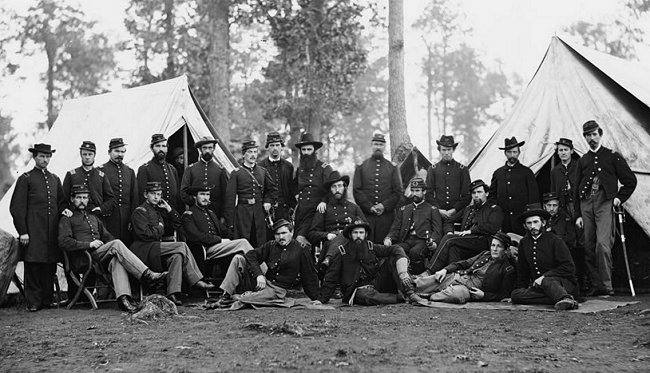 events - American Civil War - 80th NY Infantry officers